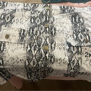 Snake skin skirt